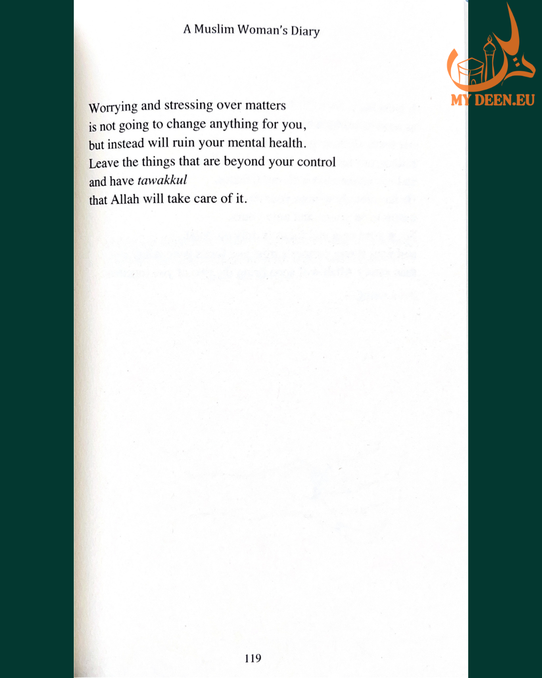 A Muslim Woman's Diary