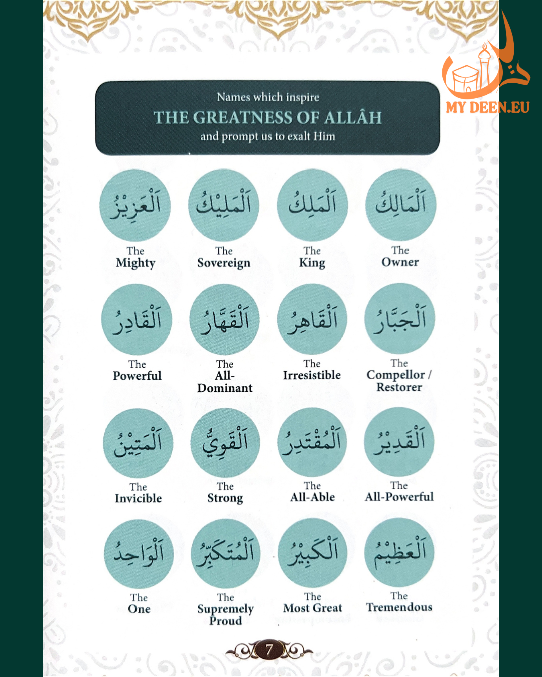 99 Names Of Allah (Black with Gold trim) HB