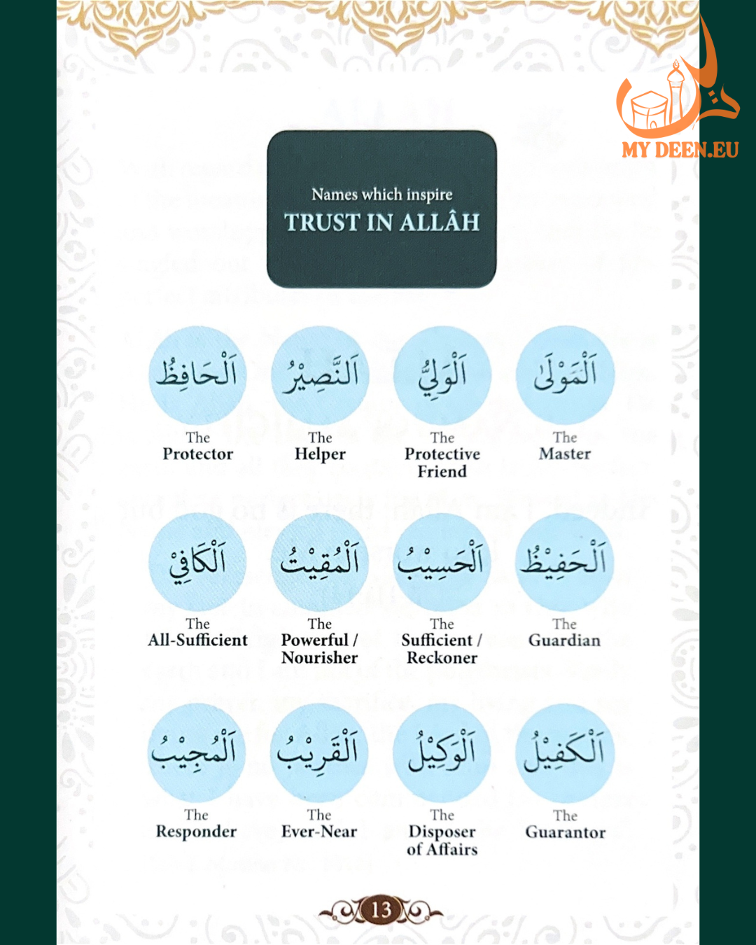 99 Names Of Allah (Black with Gold trim) HB