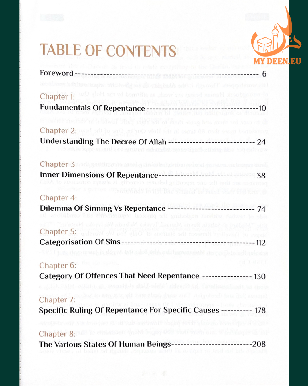 Tawbah: Turning to Allah in Repentance | Islamic Book on Forgiveness & Spiritual Growth