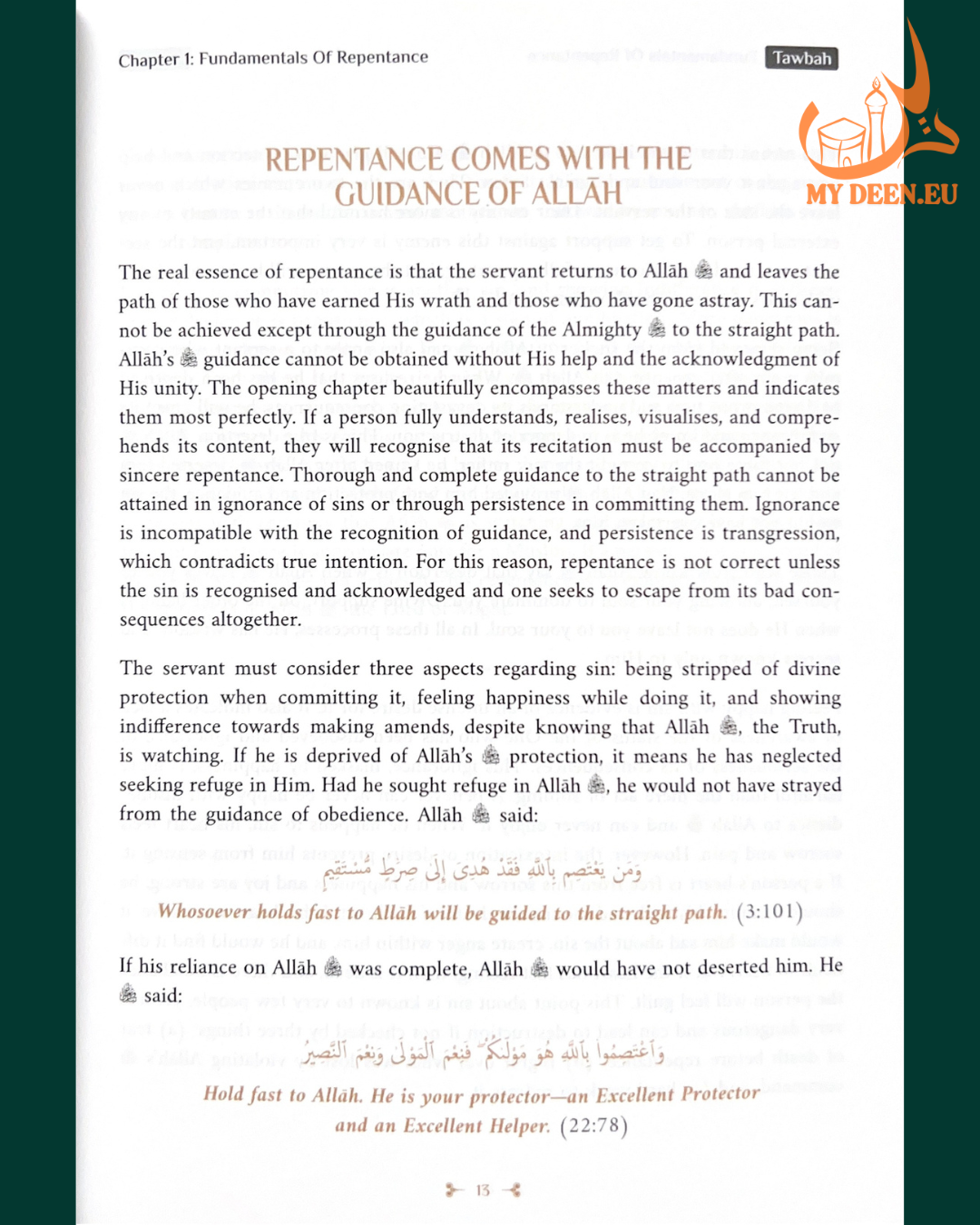 Tawbah: Turning to Allah in Repentance | Islamic Book on Forgiveness & Spiritual Growth