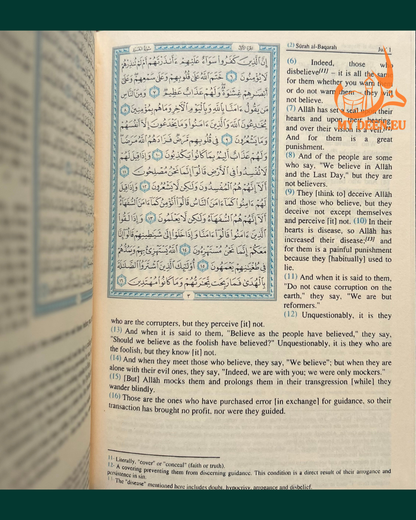 Quran By Saheeh Intl | Arabic Text with English Meanings