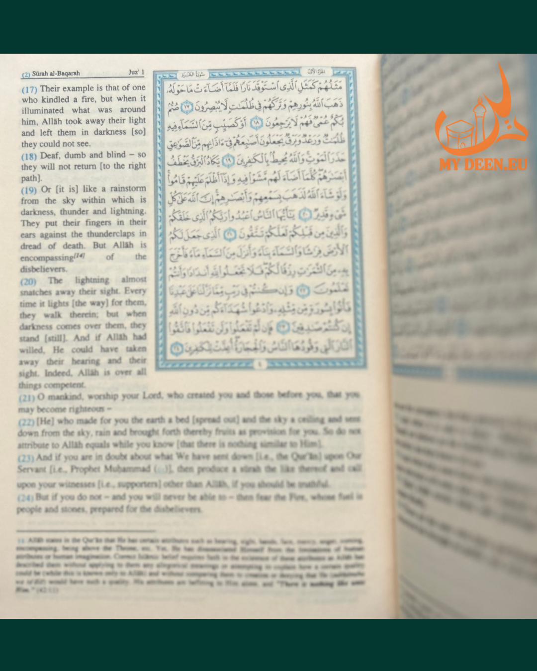 Quran By Saheeh Intl | Arabic Text with English Meanings