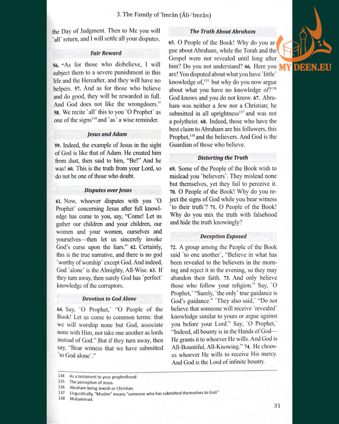 The Clear Quran | English Only