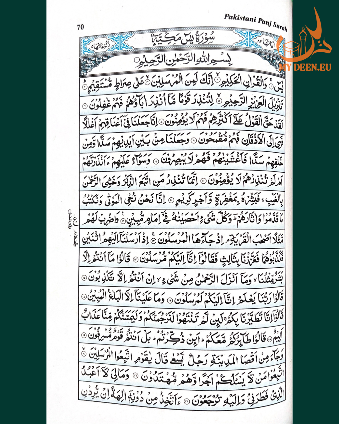 Pakistani Panj Surah: English Translation & Transliteration